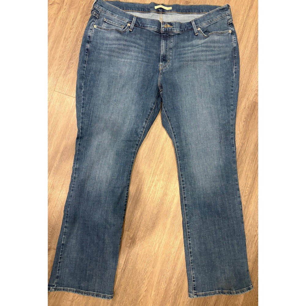 Levi's Classic Bootcut Jeans Women 22W Medium Wash Blue Plus Size Denim 30" L